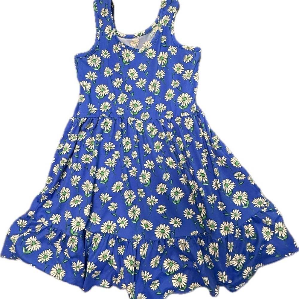 Zunie Blue Daisy Print Kids Dress